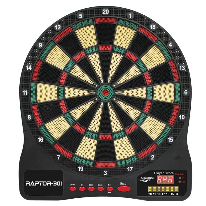 Carromco Carromco Elektronik Dartboard Raptor-301, 4-Loch Abstand 92231