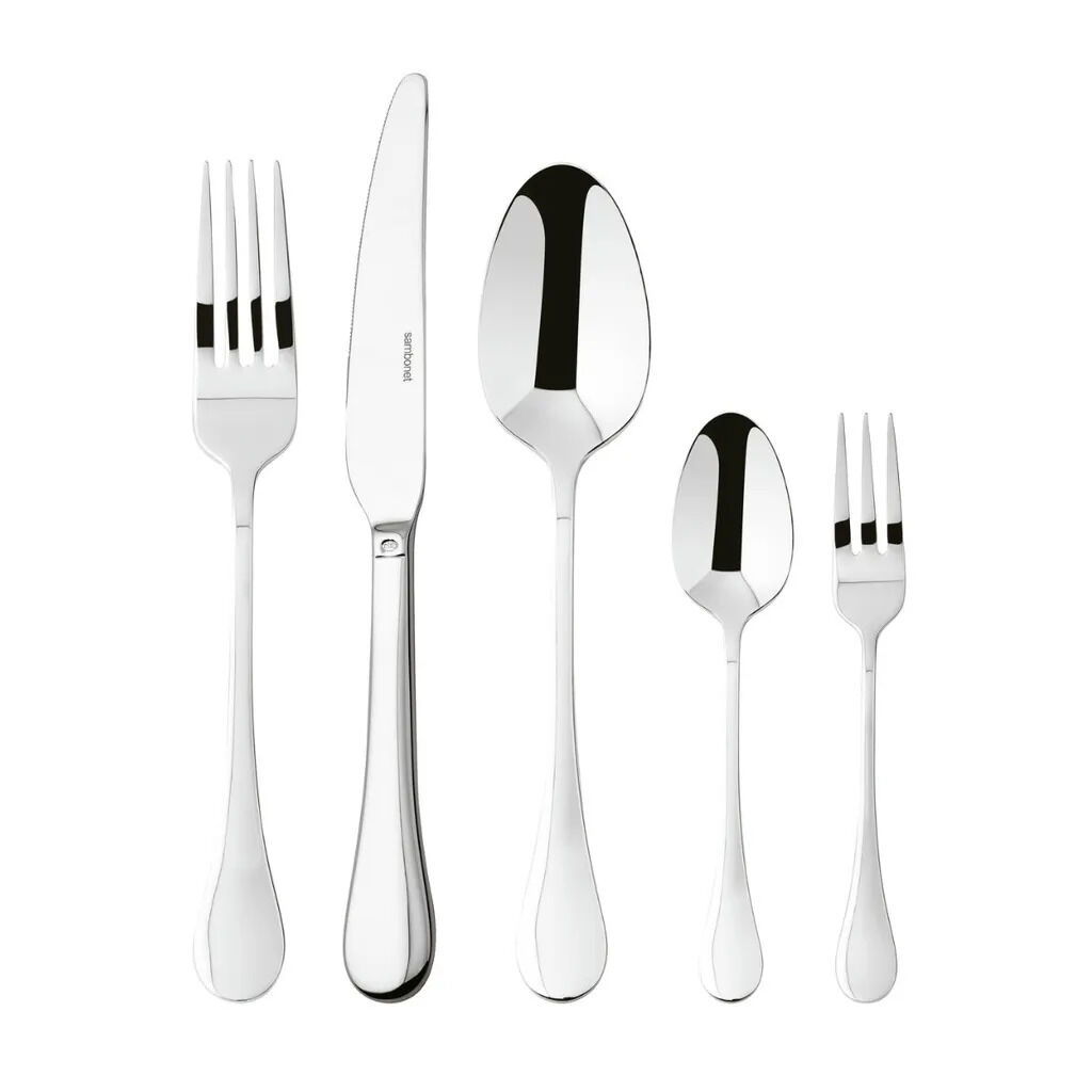 Sambonet Bloom Edelstahl 18/10 Besteckset 60-tlg