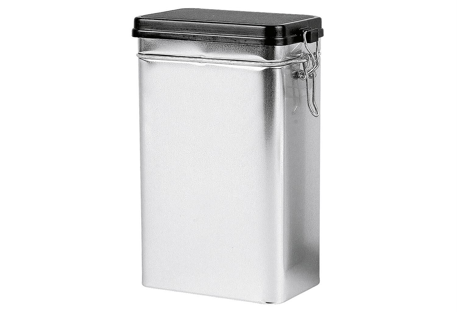 GAWOL Vorratsdose Bügelverschluss 7x11x18,5 cm uni silber