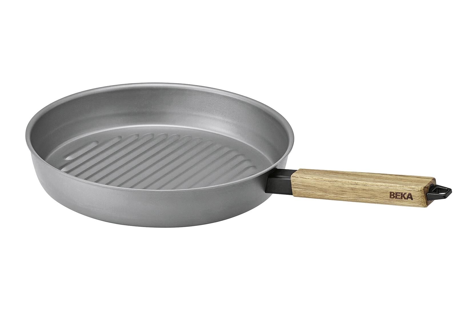 BEKA Grillpfanne Nomad Stahl  Akazienholz 28cm