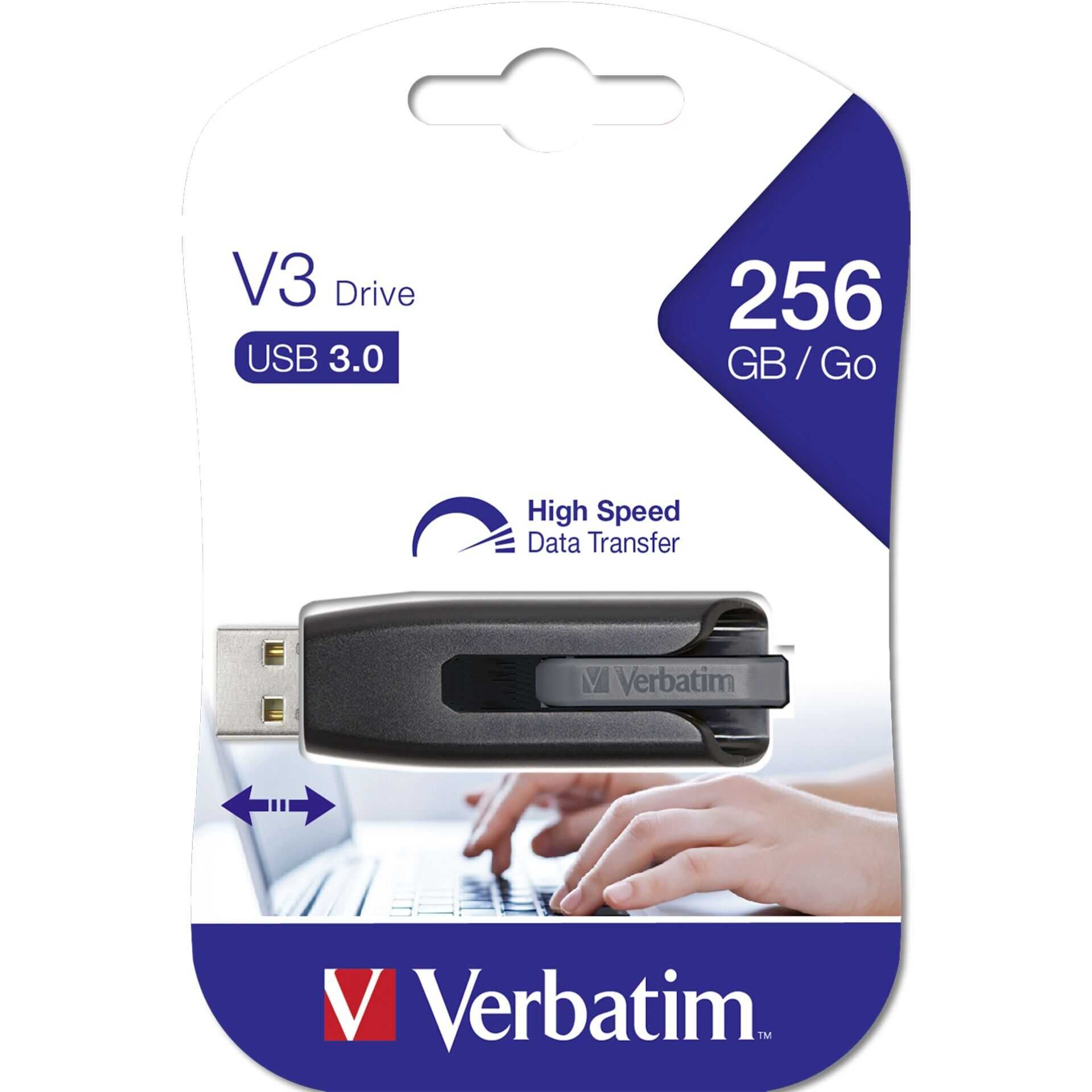 Verbatim Store 'n' Go V3 - USB-Flash-Laufwerk - 256 GB - USB 3.0