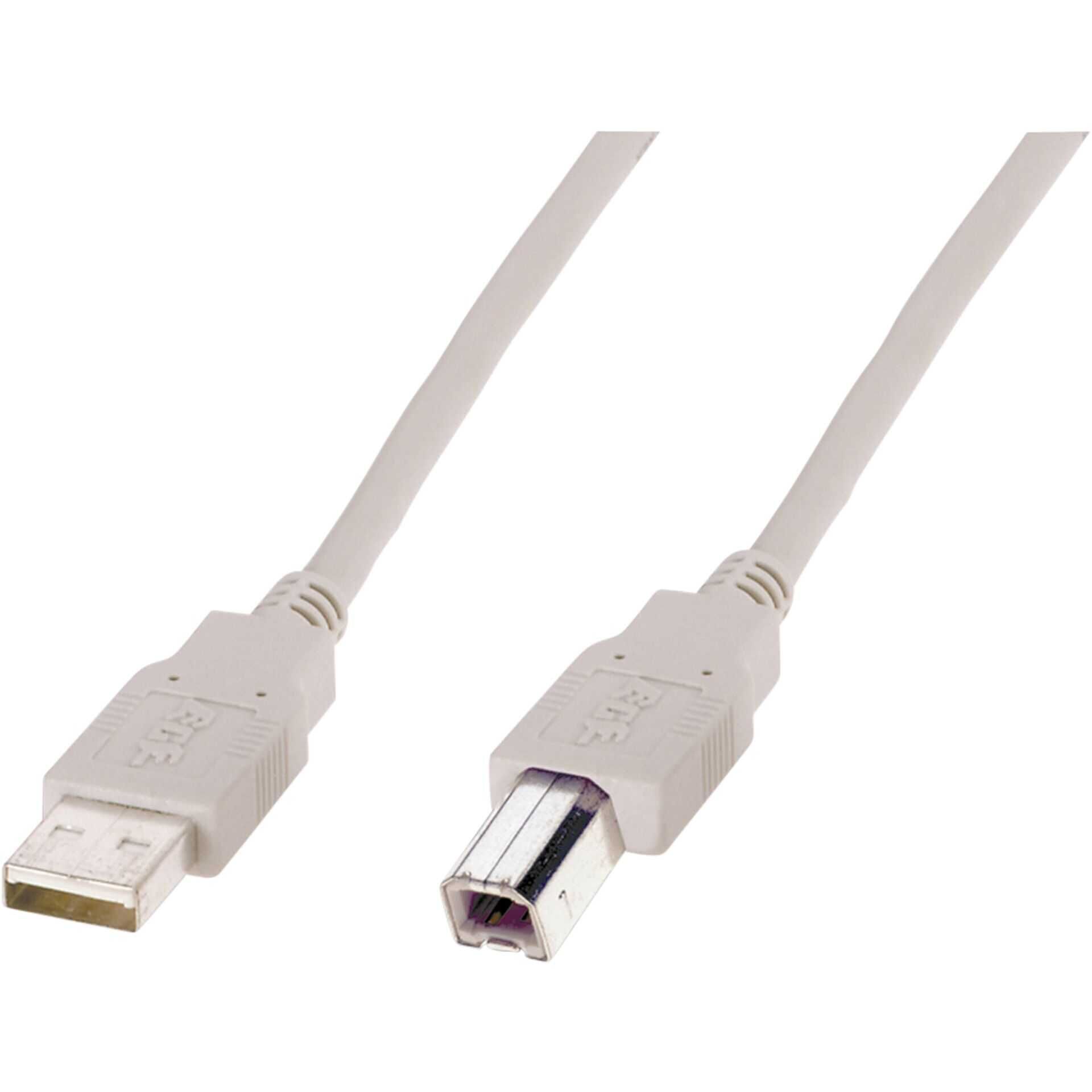 ASSMANN - USB-Kabel - USB (M) bis USB Typ B (M) - USB 2.0 - 1.8 m - geformt