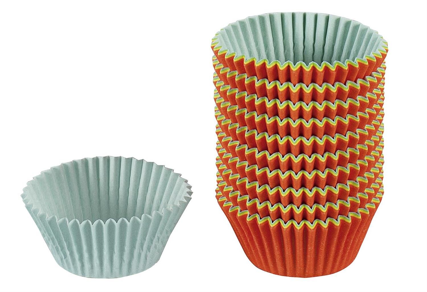 KAISER Papierbackförmchen Mini-Muffin Ø4,5cm farbig sortiert 150er Pack