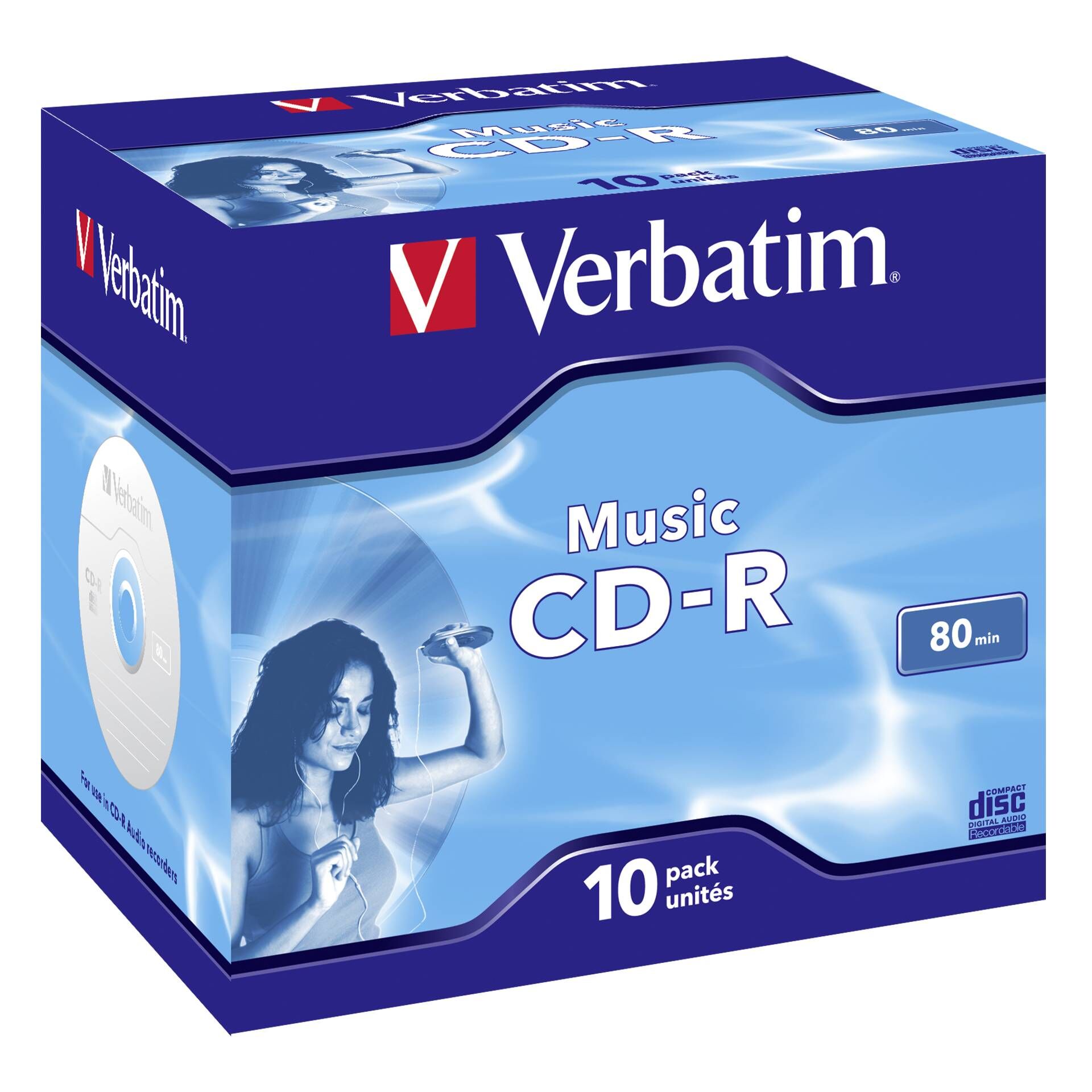 Verbatim Live It! - 10 x CD-R (80 Min) 16x - Jewel Case (Schachtel)