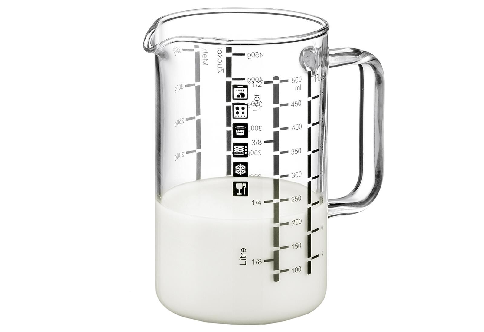 BOHEMIA CRISTAL Messbecher mit Henkel 0,5 Liter