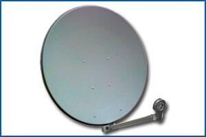 GIBERTINI Parabolantenne in Profi Ausführung 85 cm grau