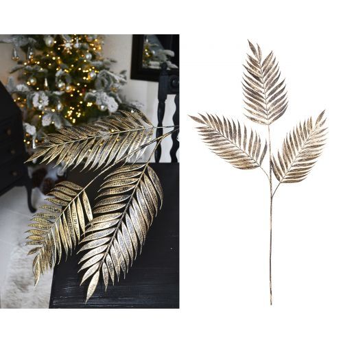 GILDE Deko Palmblatt gold schwarz