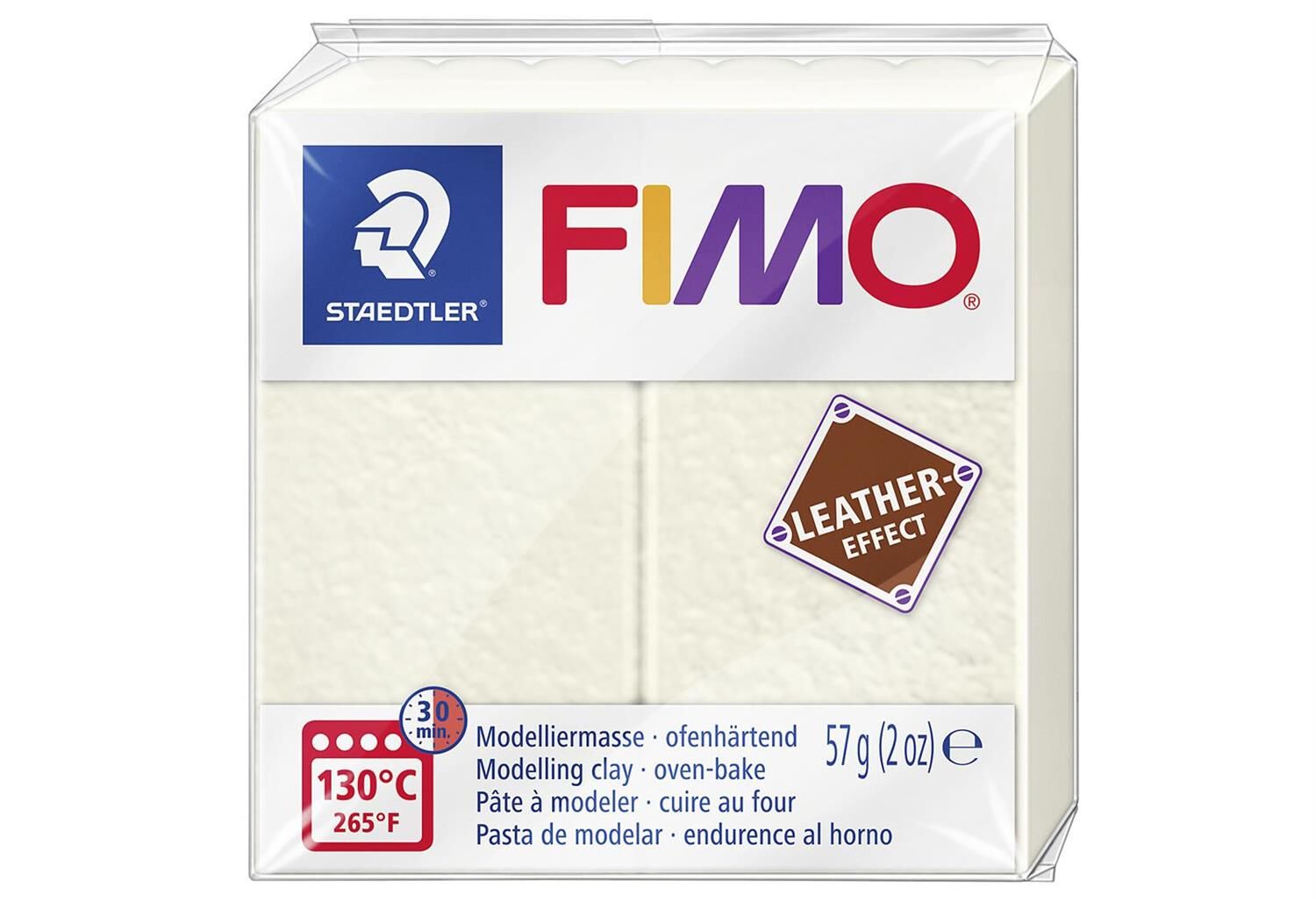 STAEDTLER Modelliermasse Fimo Leder effect elfenbein