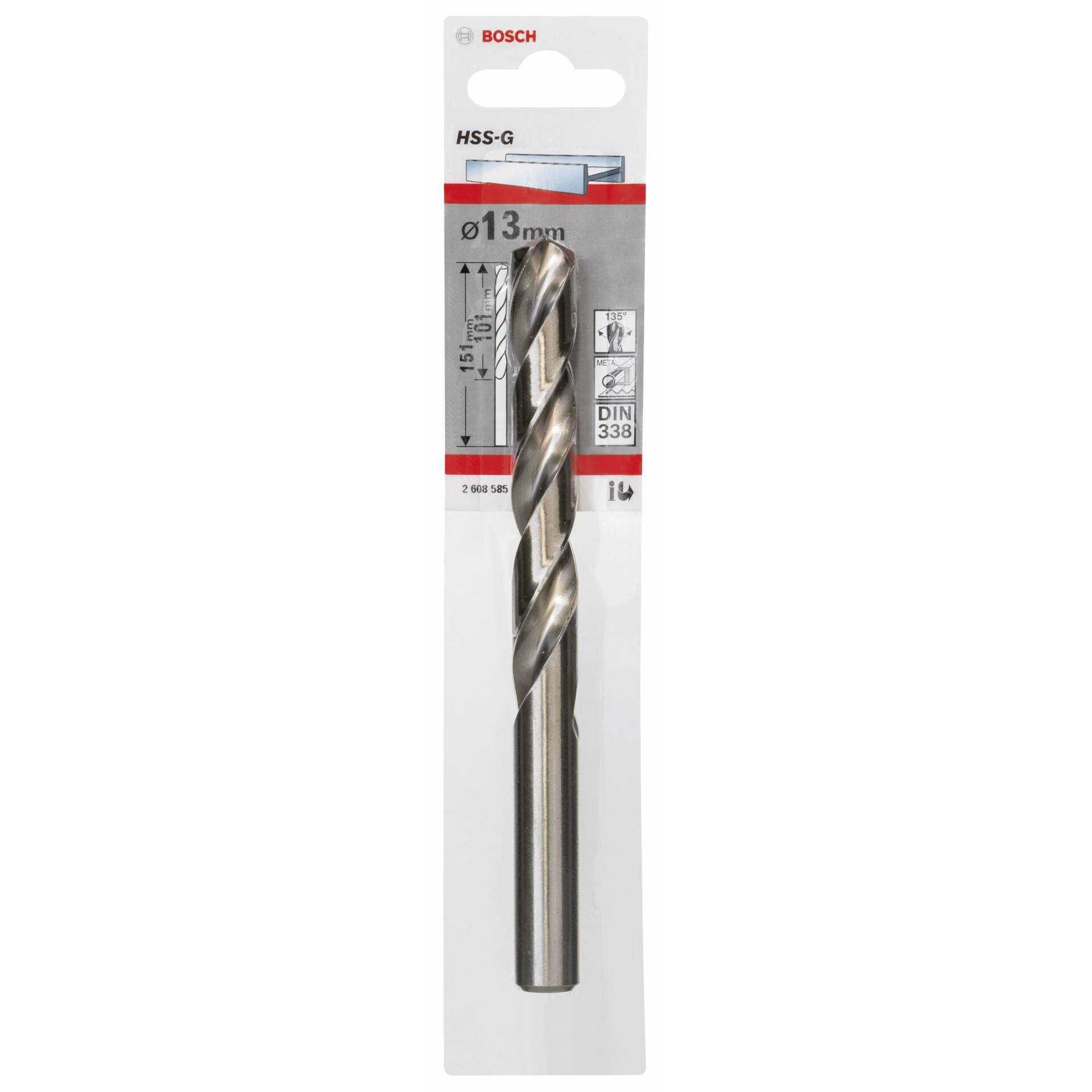 Bosch HSS-G - Bohrer - Spiralbohrer - 13 mm - zylindrisch - Länge: 151 mm