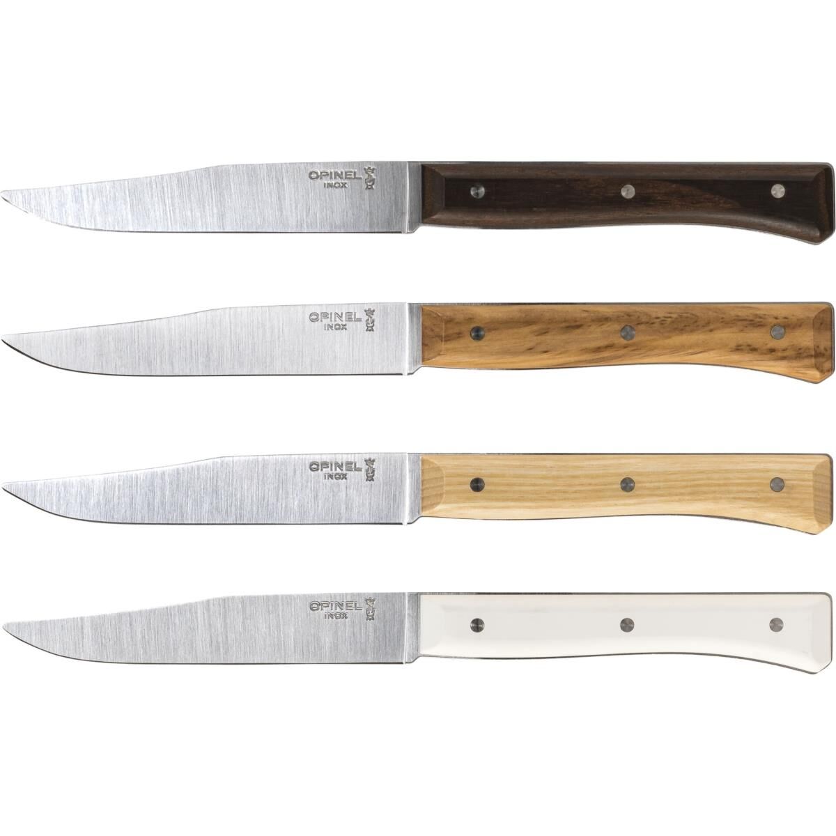 Opinel Tischmesserset Facette 4-teilig Mix