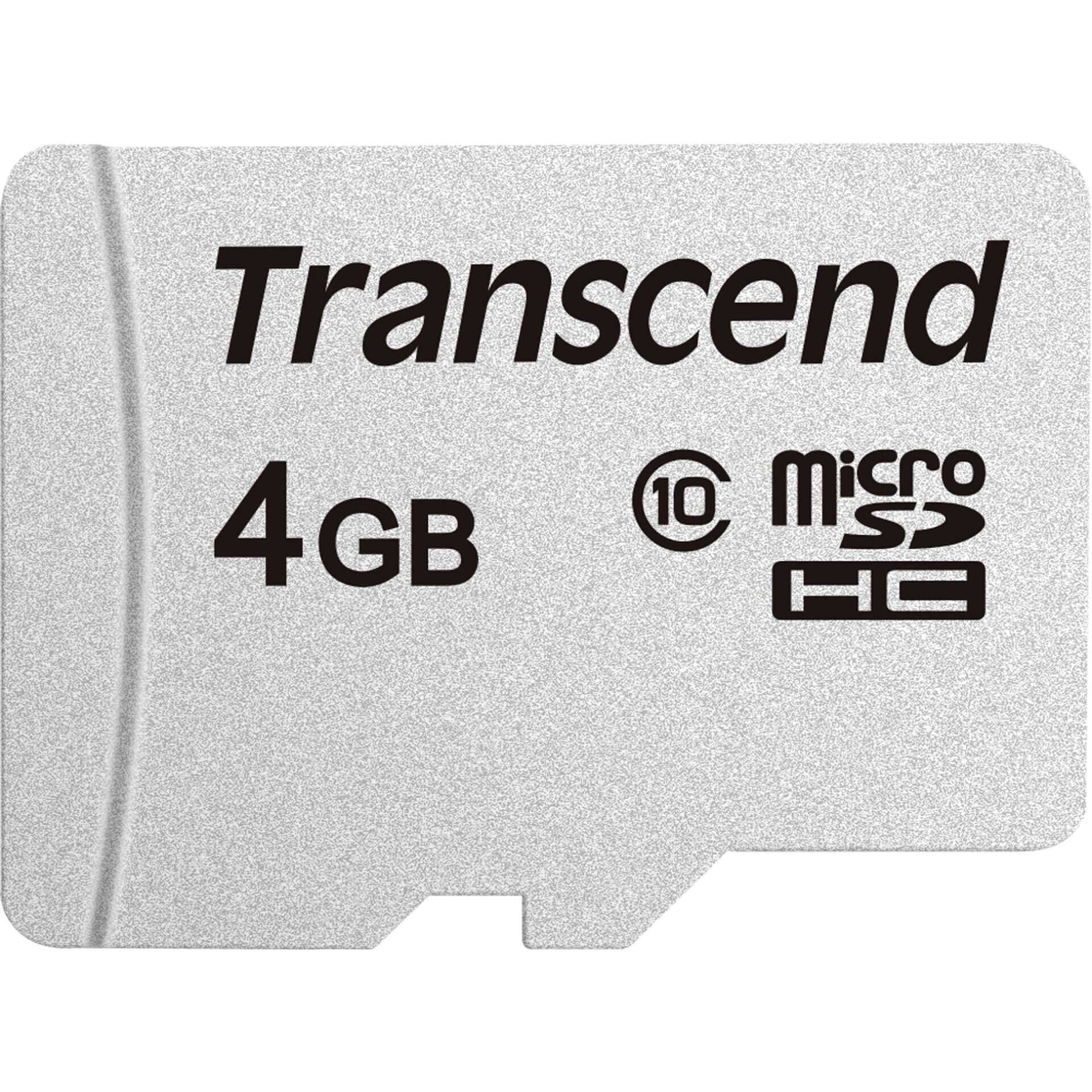 Transcend 300S - Flash-Speicherkarte - 4 GB - Class 10 - microSDHC