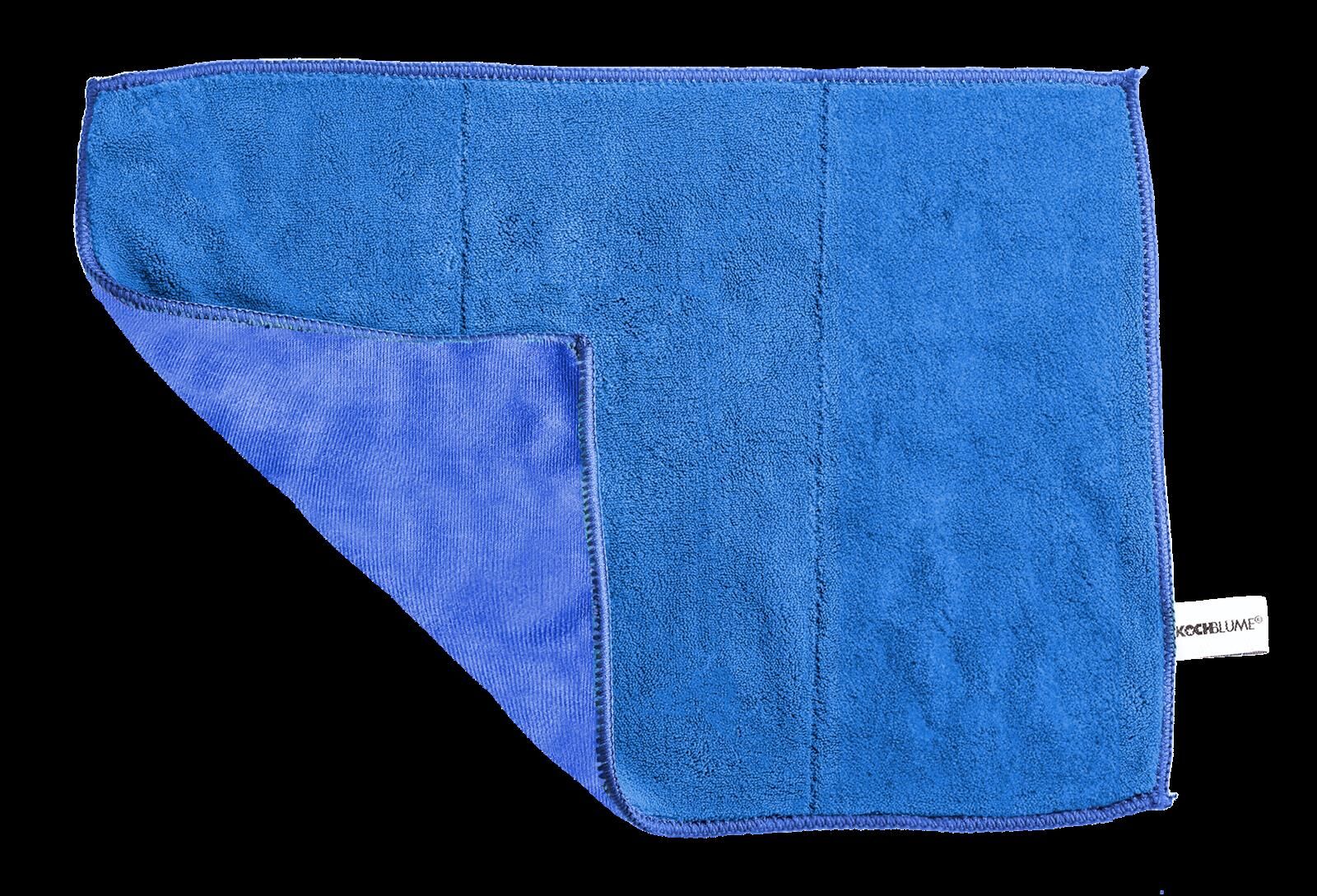 Kochblume Geschirrtuch blau-dunkelblau