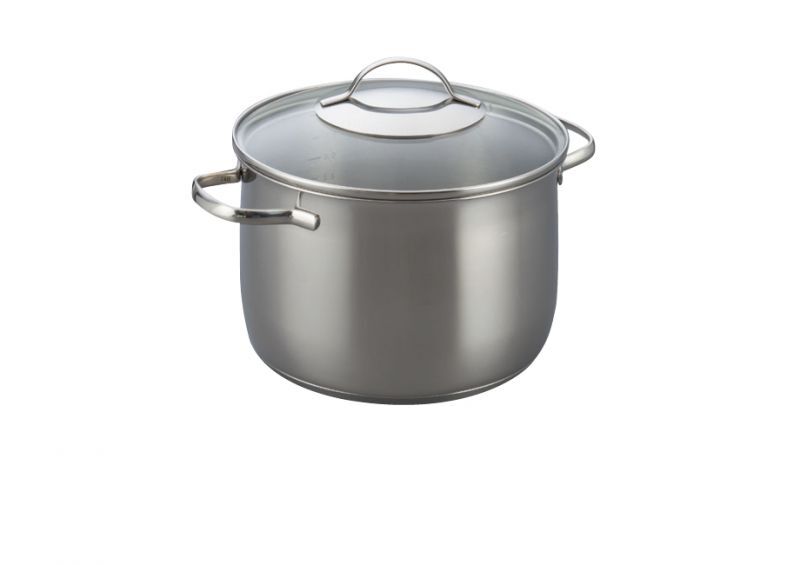 Kelomat Torrano Hoher Kochtopf Topf Ø20 cm 4,2 Liter mit Deckel Scala Edelstahl Induktion