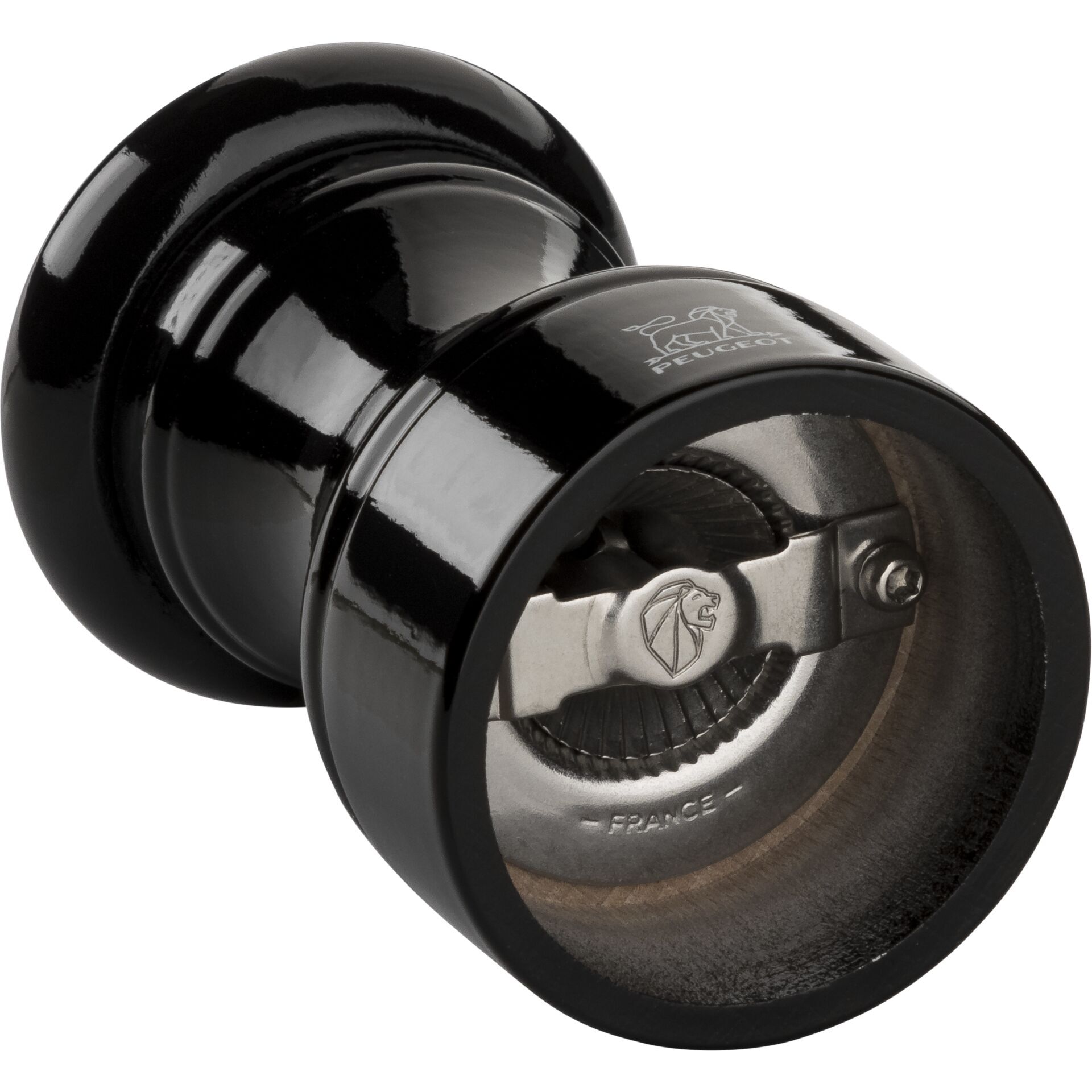 Peugeot Bistro Salzmühle 10 cm Schwarz lackiertes Holz
