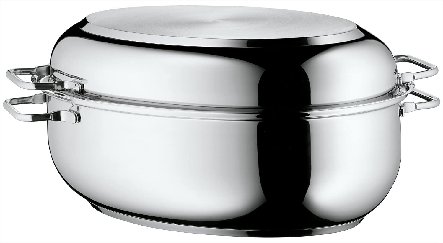 WMF Extrabräter mit Induktionsdeckel oval  41x28,5x18 cm, 8,5 Liter  0788016040