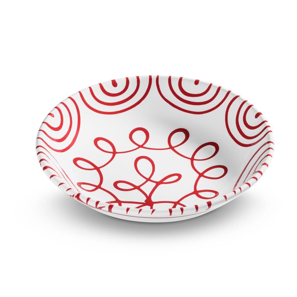 Gmundner Keramik Rotgeflammt, Suppenteller Cup (Ø 20cm)