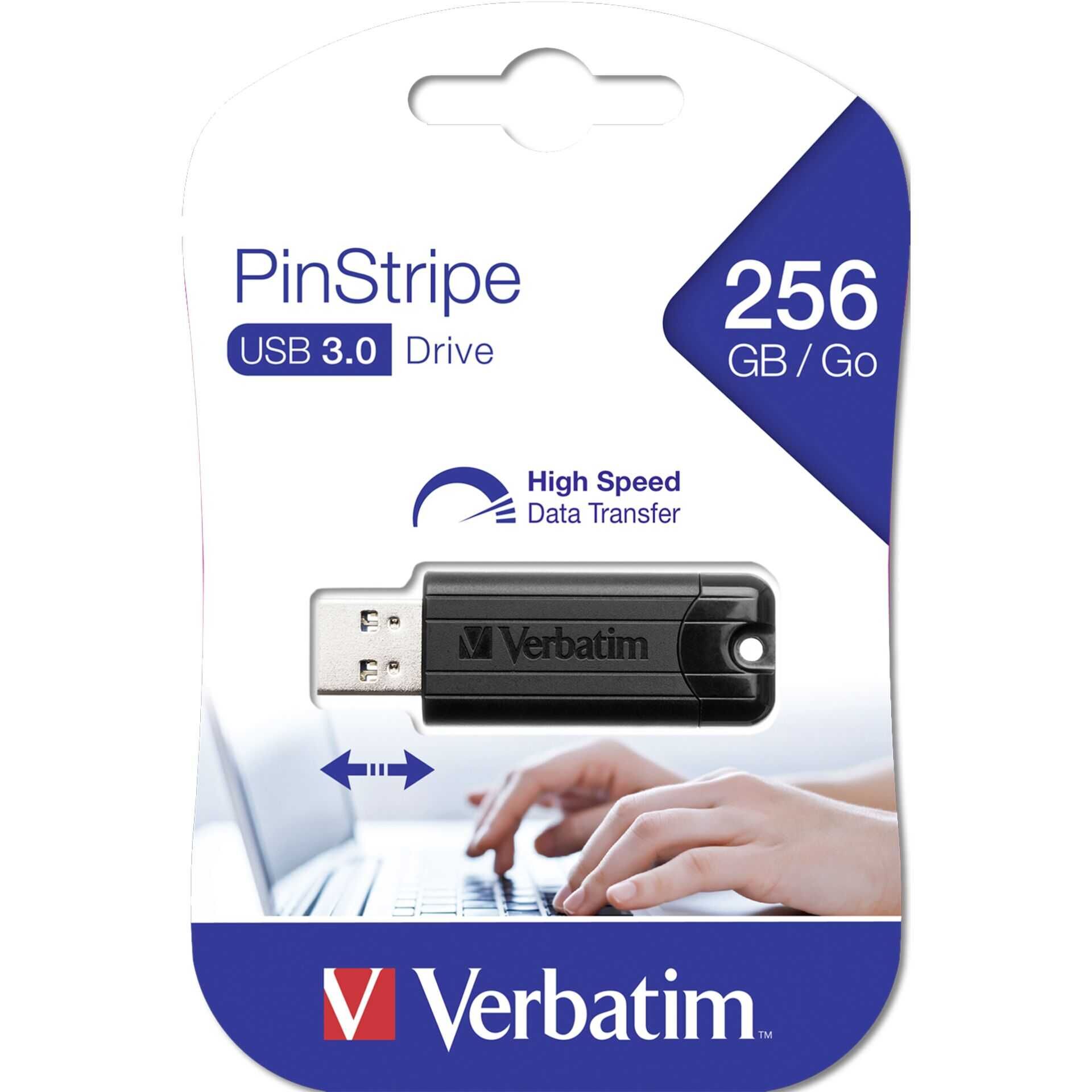 Verbatim Store n Go        256GB Pinstripe USB 3.0 black