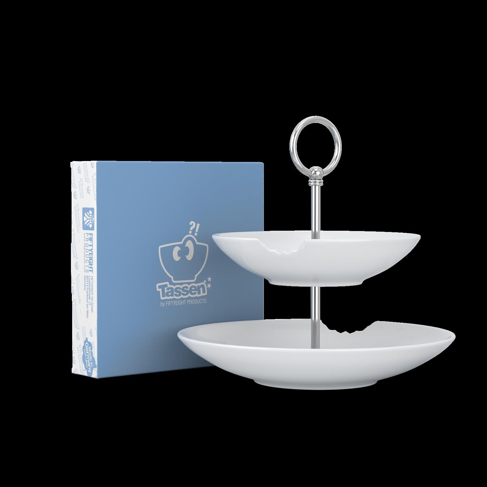 Fiftyeight Products  Food-Tempel 2 Stufig 2 tiefe Teller mit Biss
