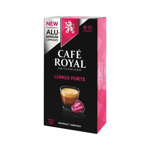 CAFE ROYAL Kaffeekapsel Alu Lungo Forte für Nespressom LUNGO FORTE