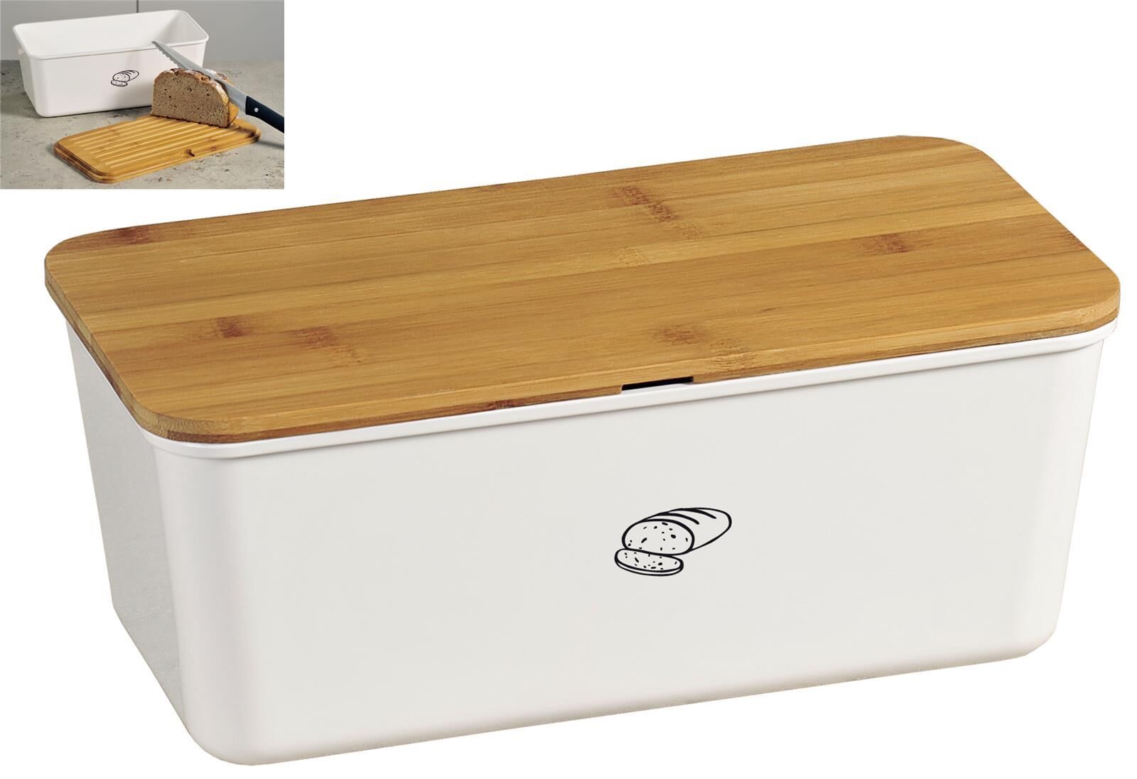 KESPER Brotbox 34x18x14cm weiß