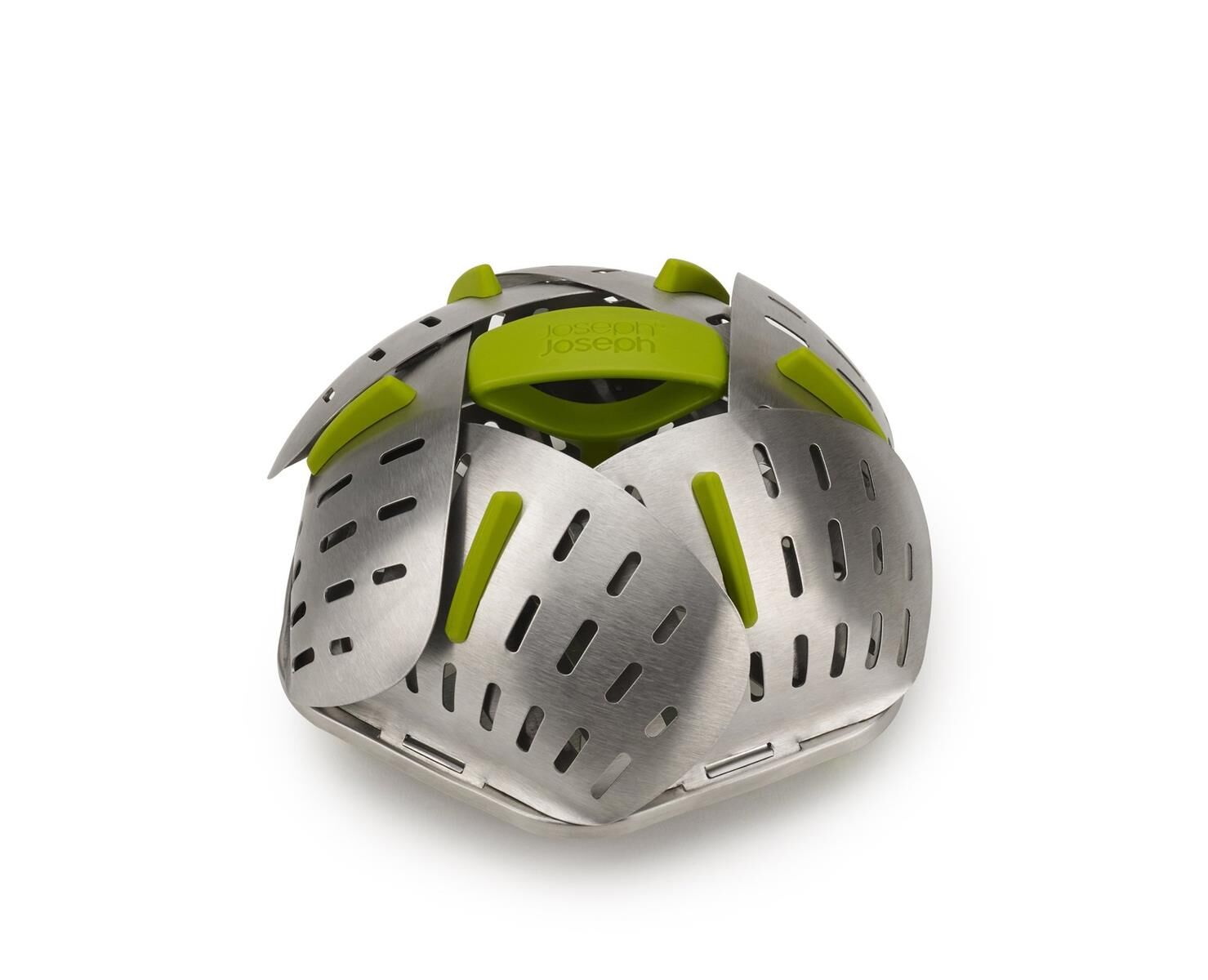 Joseph Joseph Bloom   Steel Zusammenklappbarer Dampfgareinsatz aus Edelstahl   Grün