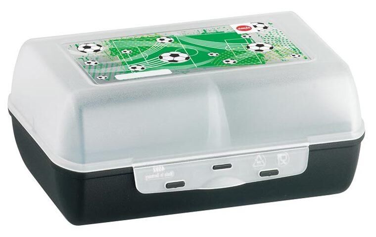 EMSA Brotdose Variablo Soccer mit Trennwand 16x11x7 cm