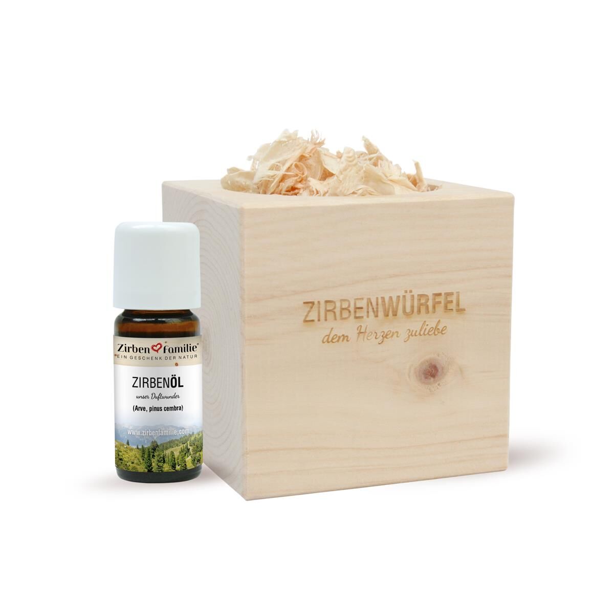 ZirbenWürfel Set inkl. 10ml ZirbenÖl