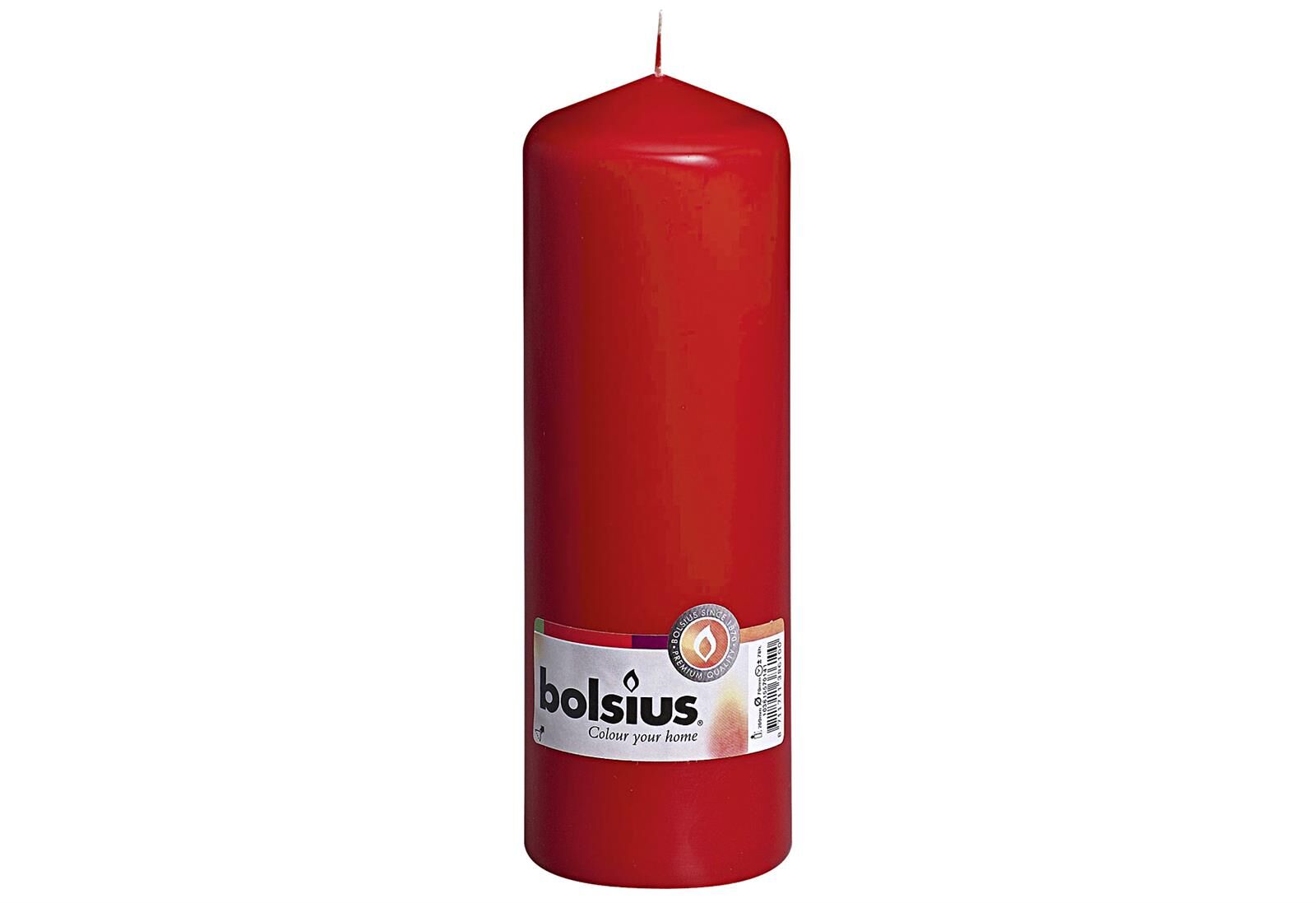 BOLSIUS Stumpenkerze 20x6,8cm  rot