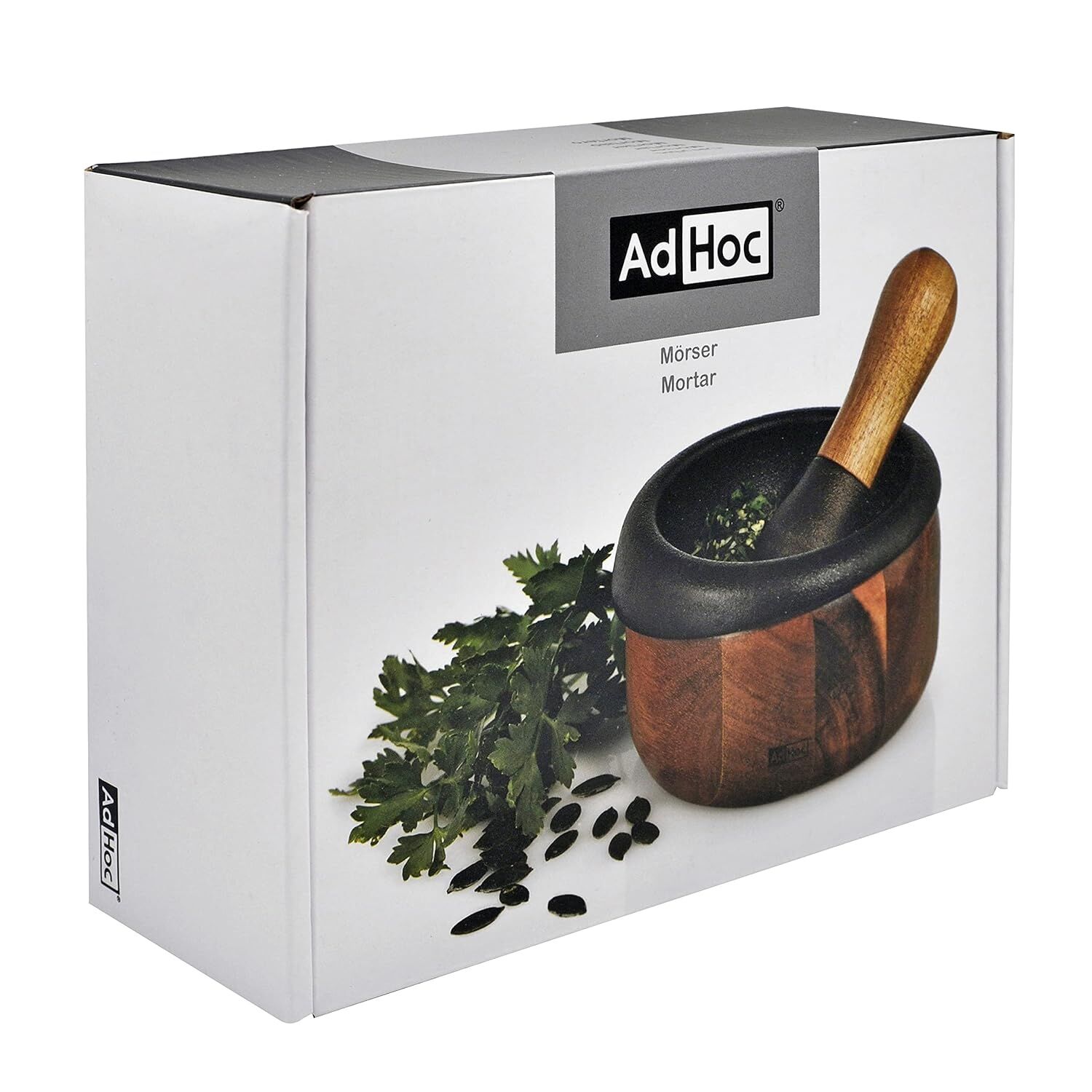 Adhoc Mörser Crush 2-tlg. Akazie