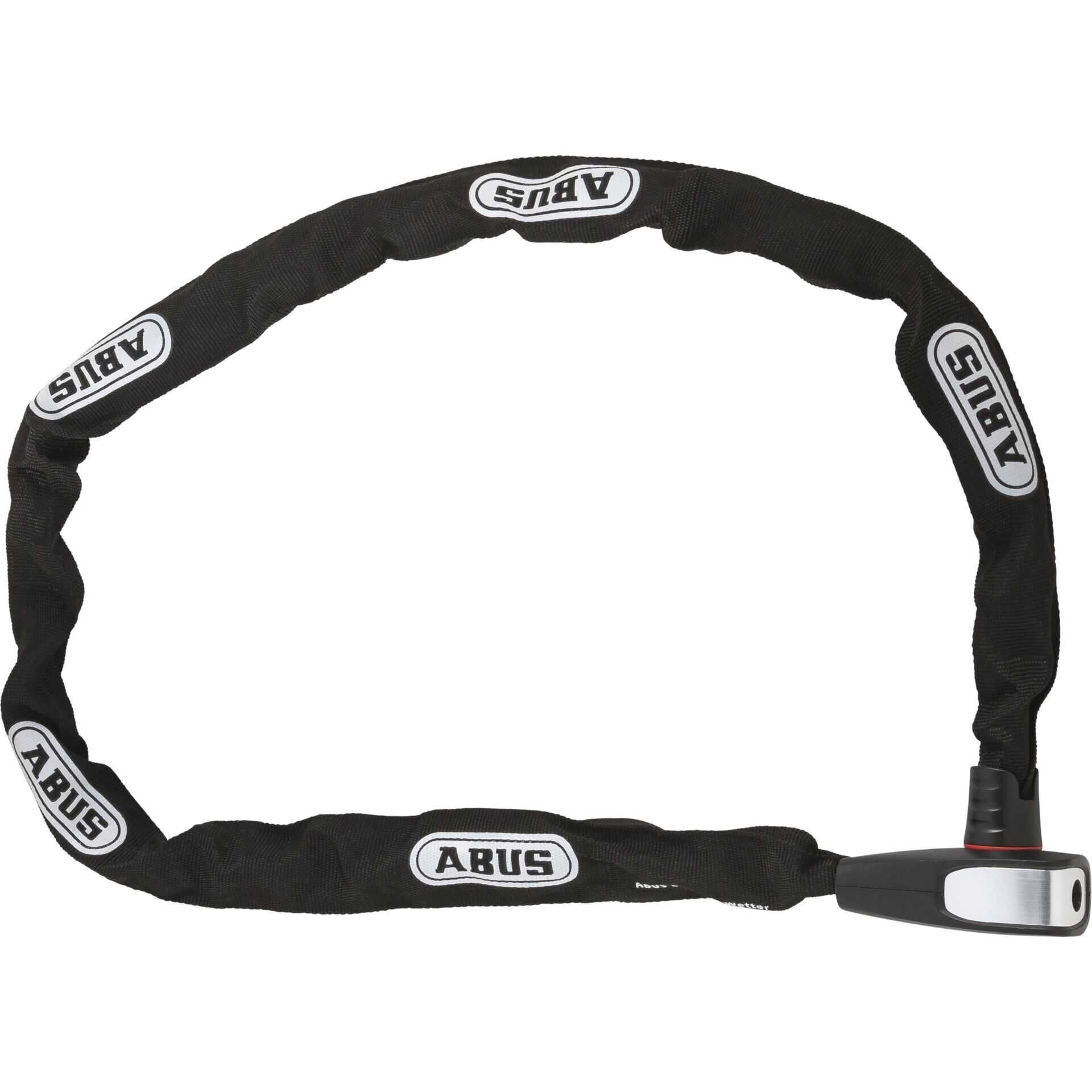 ABUS Catena 6806K/110 - Kette mit integriertem Schloss - Schlüssel - Schwarz