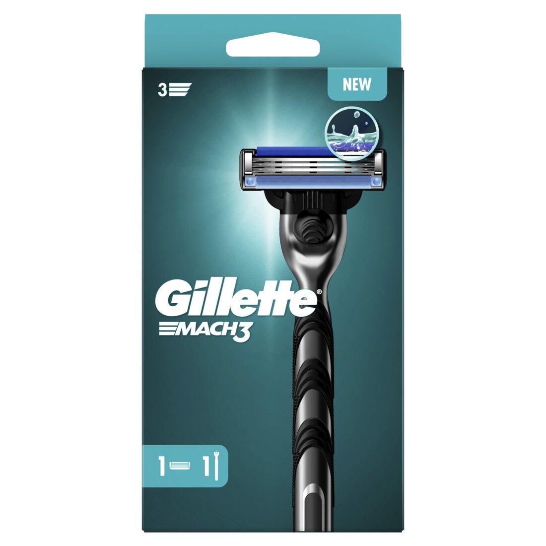 Gillette Mach3 Rasierapparat mit 1 Klinge - SmartBox