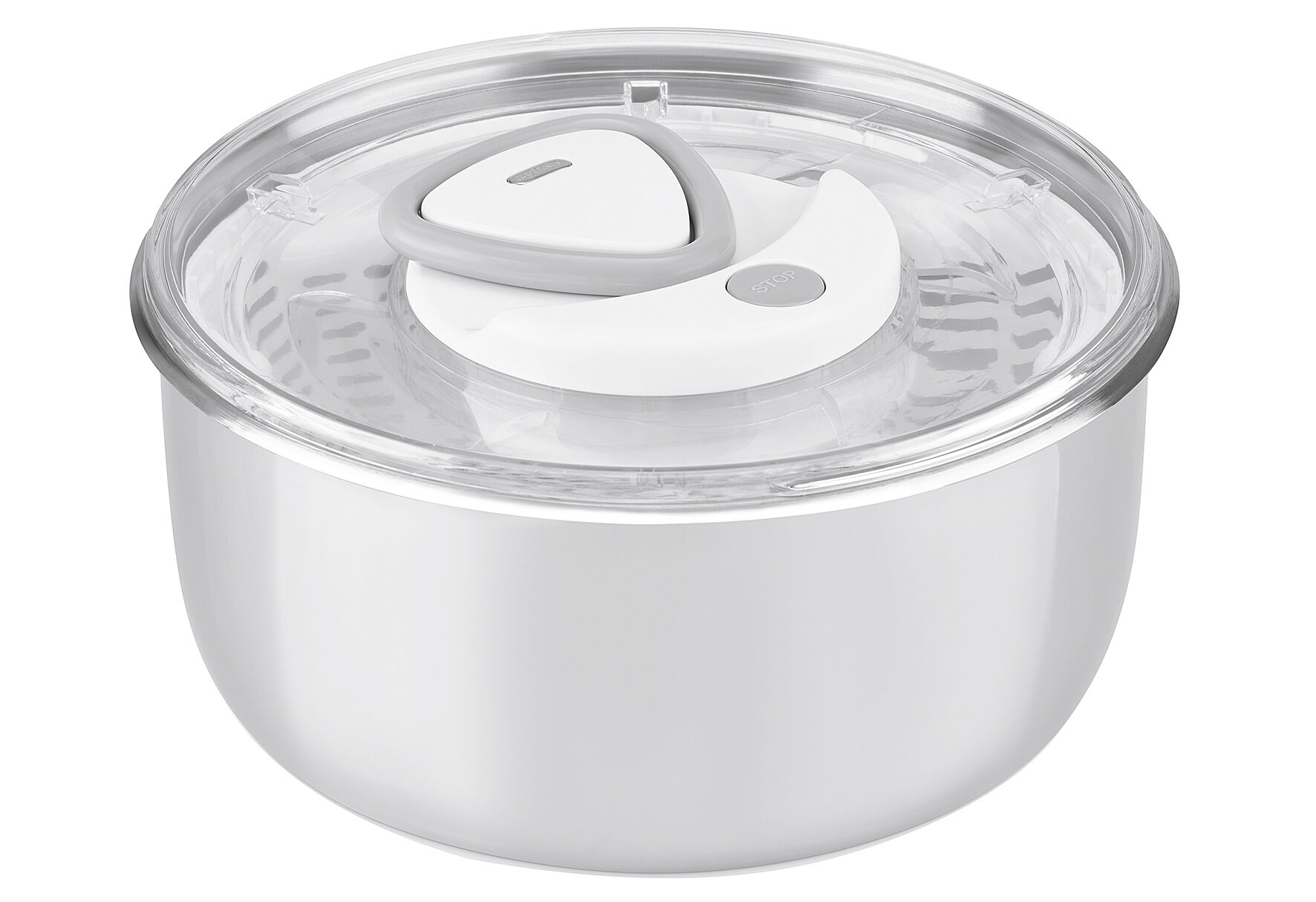 Zylis Easy Spin 2 Salatschleuder Edelstahl
