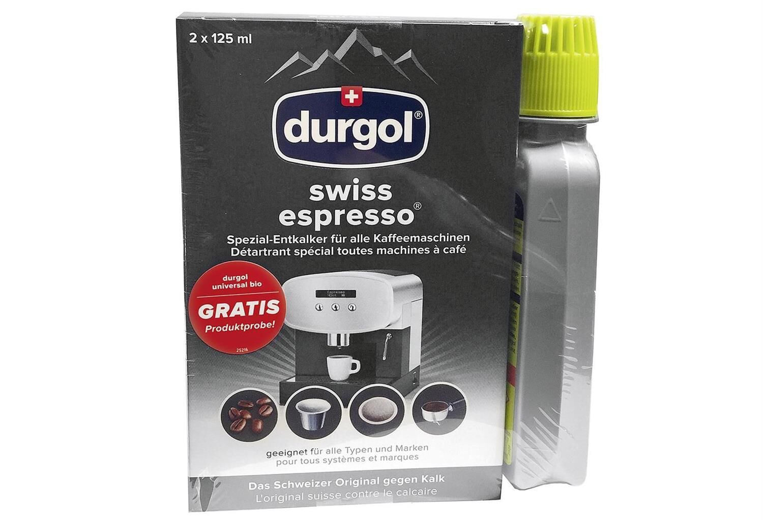 DURGOL Entkalker für Espressomaschinen 2 x 125 ml 2er Pack