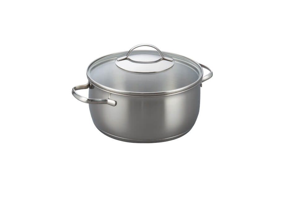 Kelomat Bratentopf Torrano mit Deckel  Ø20 cm 2,8 Liter Edelstahl Induktion