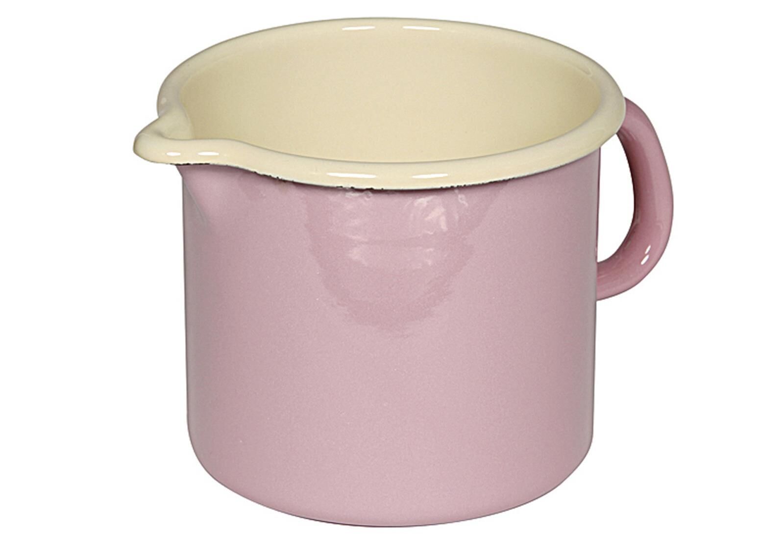 RIESS Milchtopf 1 Liter Ø12cm rosa/bunt