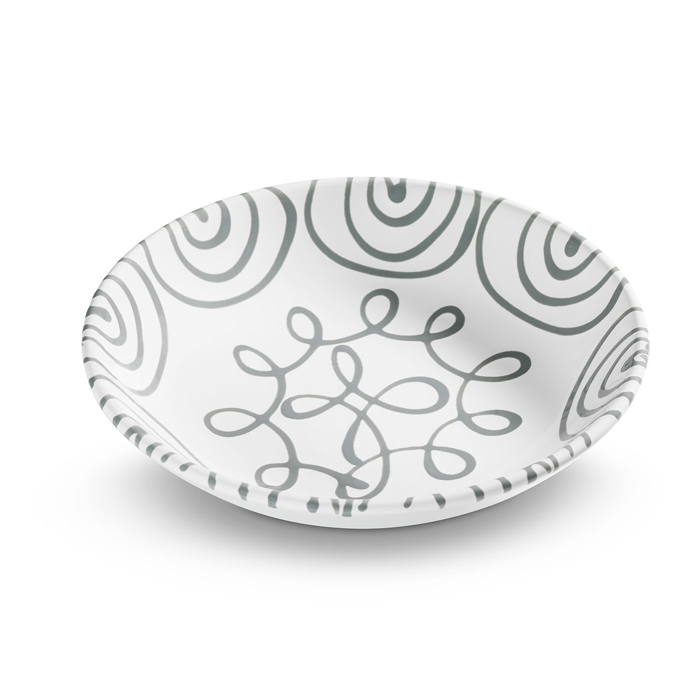 Gmundner Keramik Graugeflammt  Suppenteller Cup (Ø 20cm)