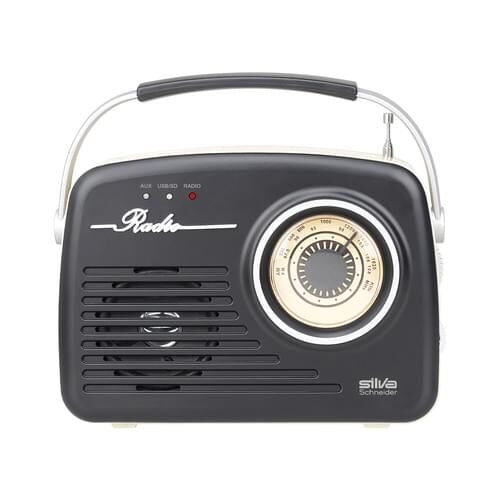 SILVA SCHNEIDER Radio 20W FM USB SD-Speicherkarte schwarz MONO 1965 SCHWARZ