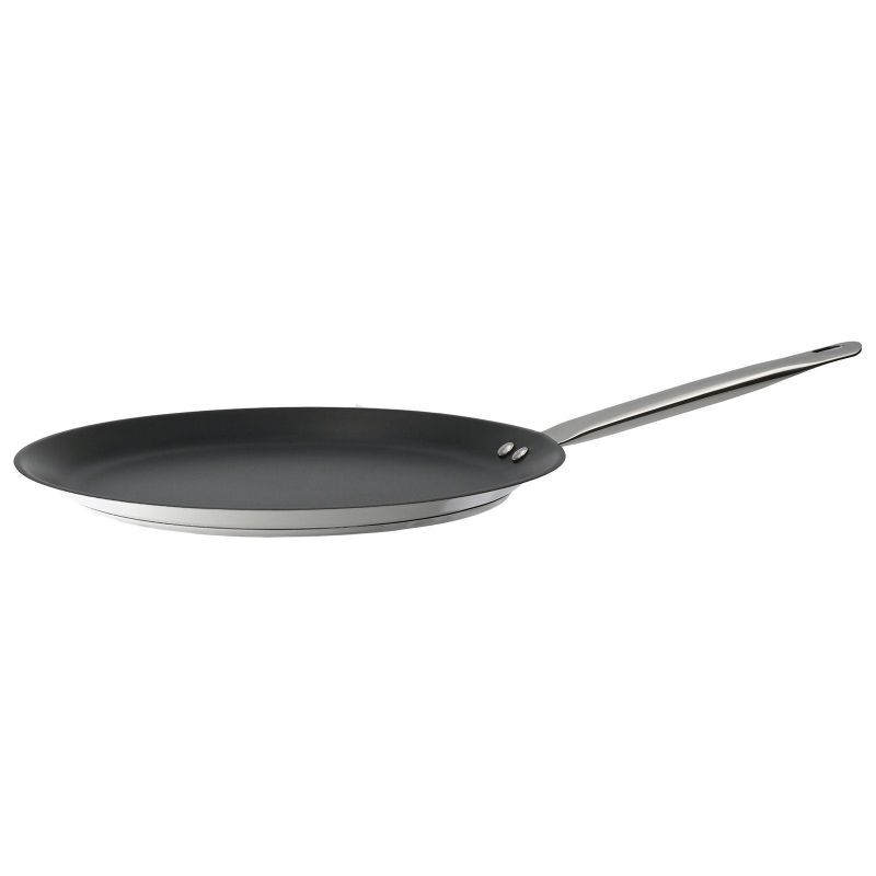 Kelomat Palatschinkenpfanne Ø28 cm Edelstahl Antihaft Induktion