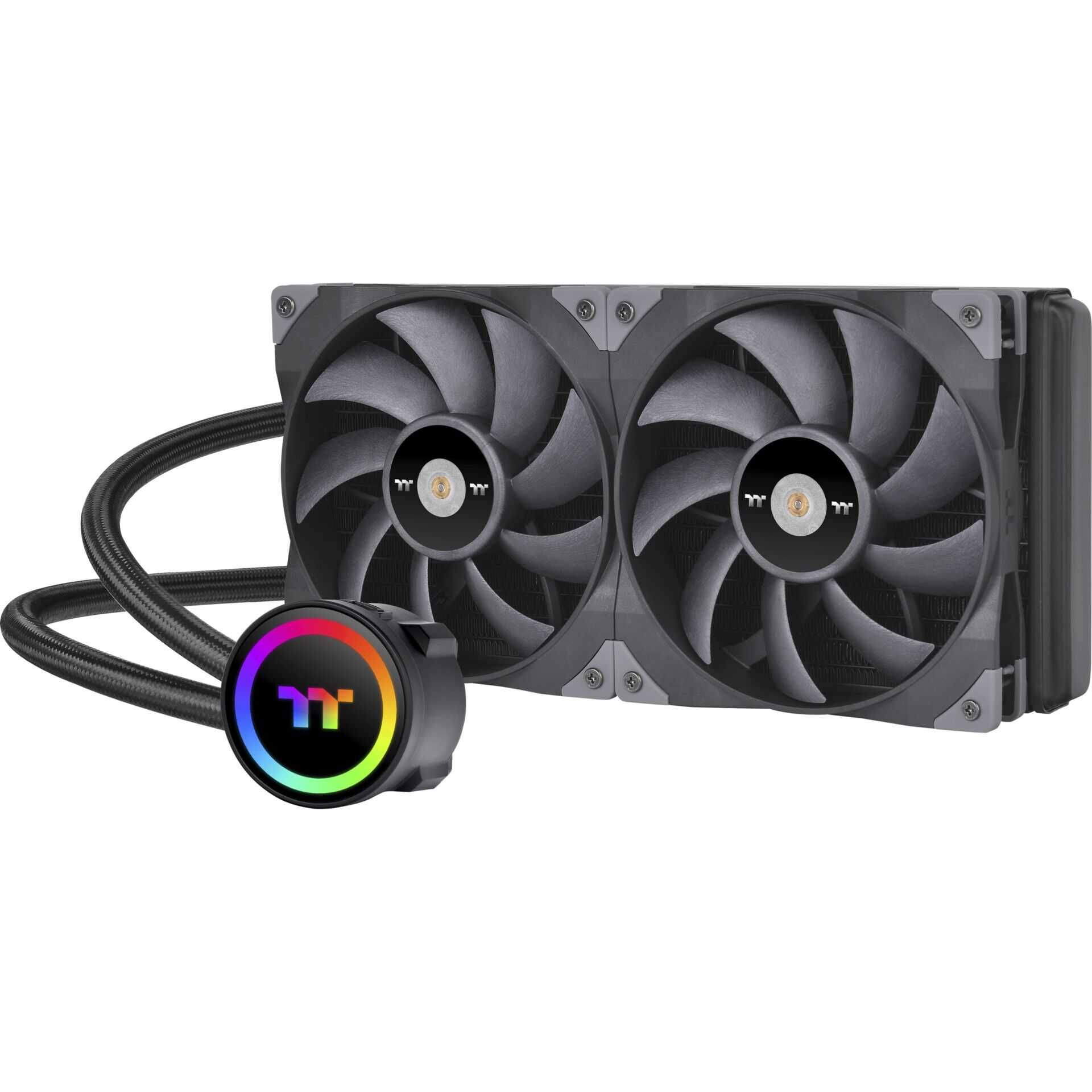 Thermaltake TOUGHLIQUID 280 ARGB Sync - Prozessor-Flüssigkeitskühlsystem - Kühlergröße: 280 mm - (für: LGA1156, AM2, AM2+, LGA1366, AM3, LGA1155, AM3+, LGA2011, FM1, FM2, LGA1150, LGA2011-3, LGA1151, AM4, LGA2066, LGA1200) - 140 mm
