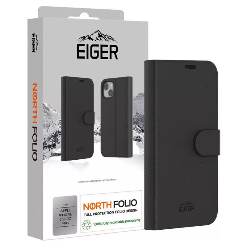 Eiger North Folio Case iPh15 Pro Max (schwarz)
