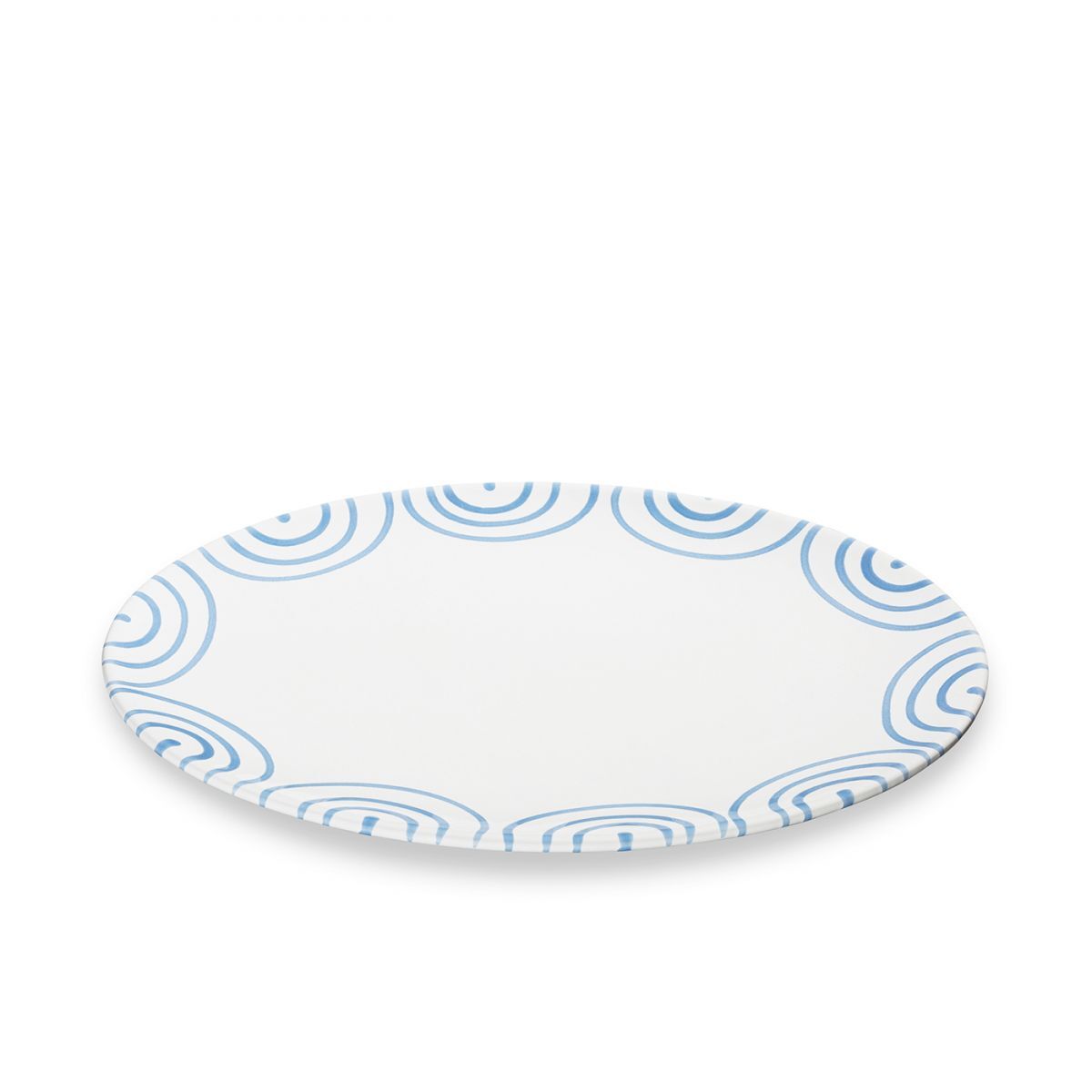 Gmundner Keramik Blaugeflammt, Platte oval (28x21cm)