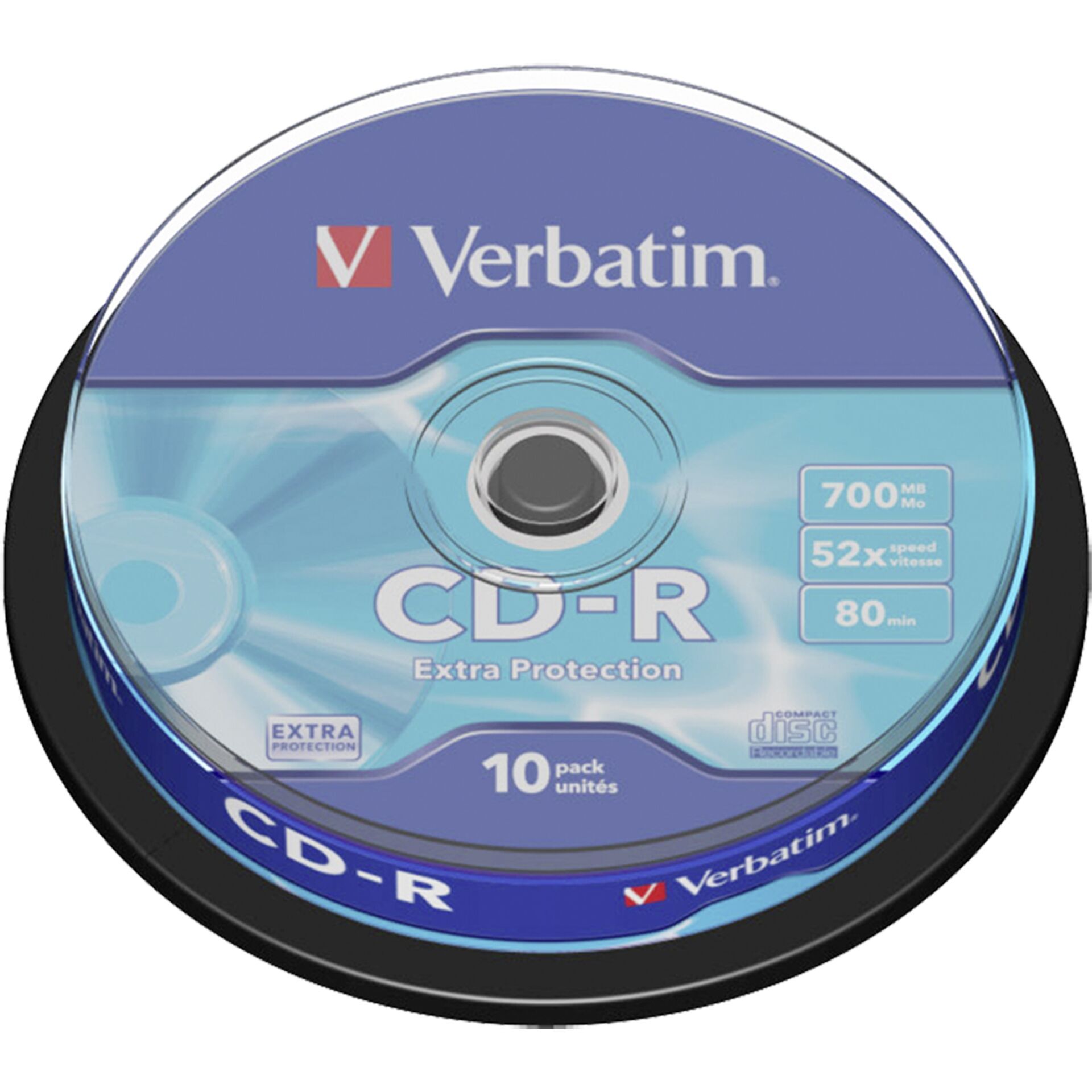 Verbatim - 10 x CD-R - 700 MB (80 Min) 52x - Spindel