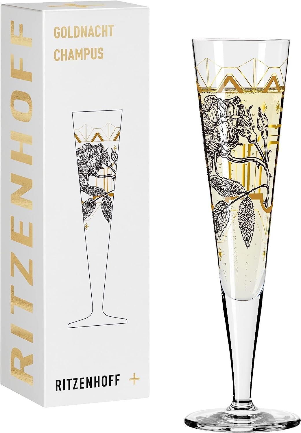 Ritzenhoff Champagnerglas 200 ml Serie Goldnacht Nr. 29