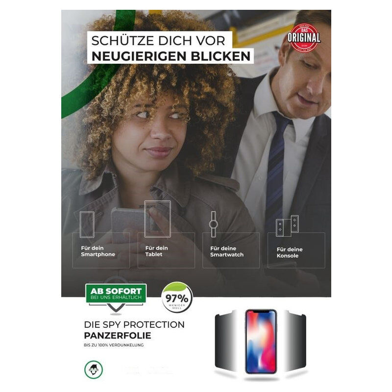 Green MNKY Privacy Protect Panzerfolie 13 (transparent, blickdicht)