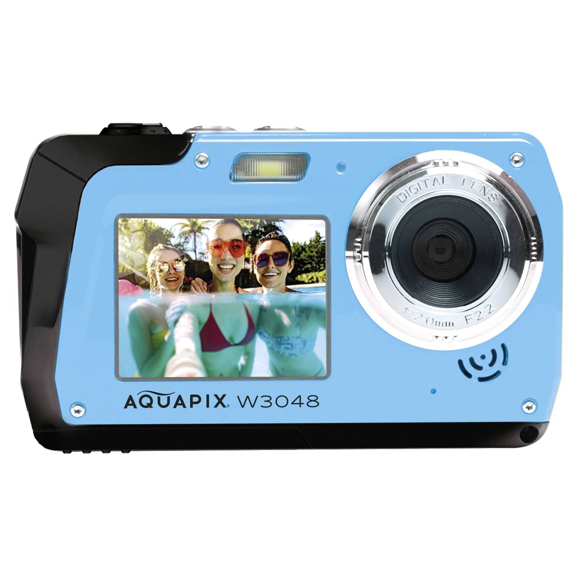 Easypix Aquapix W3048 Edge - Digitalkamera - Kompaktkamera - 13.0 MPix / 48 MP (interpoliert) - 4K / 10 BpS - Unterwasser bis zu 3 m