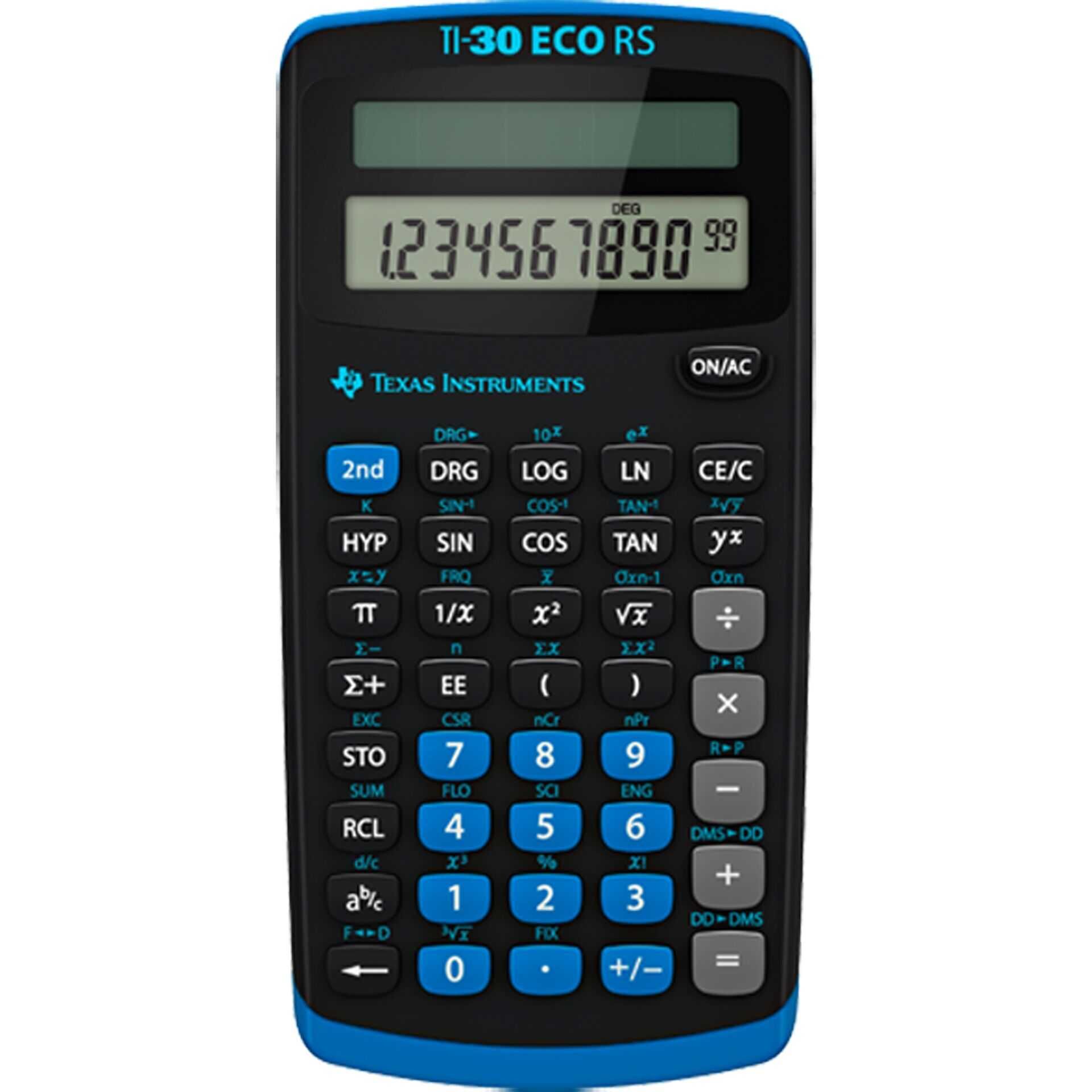 Texas Instruments TI-30 eco RS - Wissenschaftlicher Taschenrechner - 10 Stellen - Solarpanel