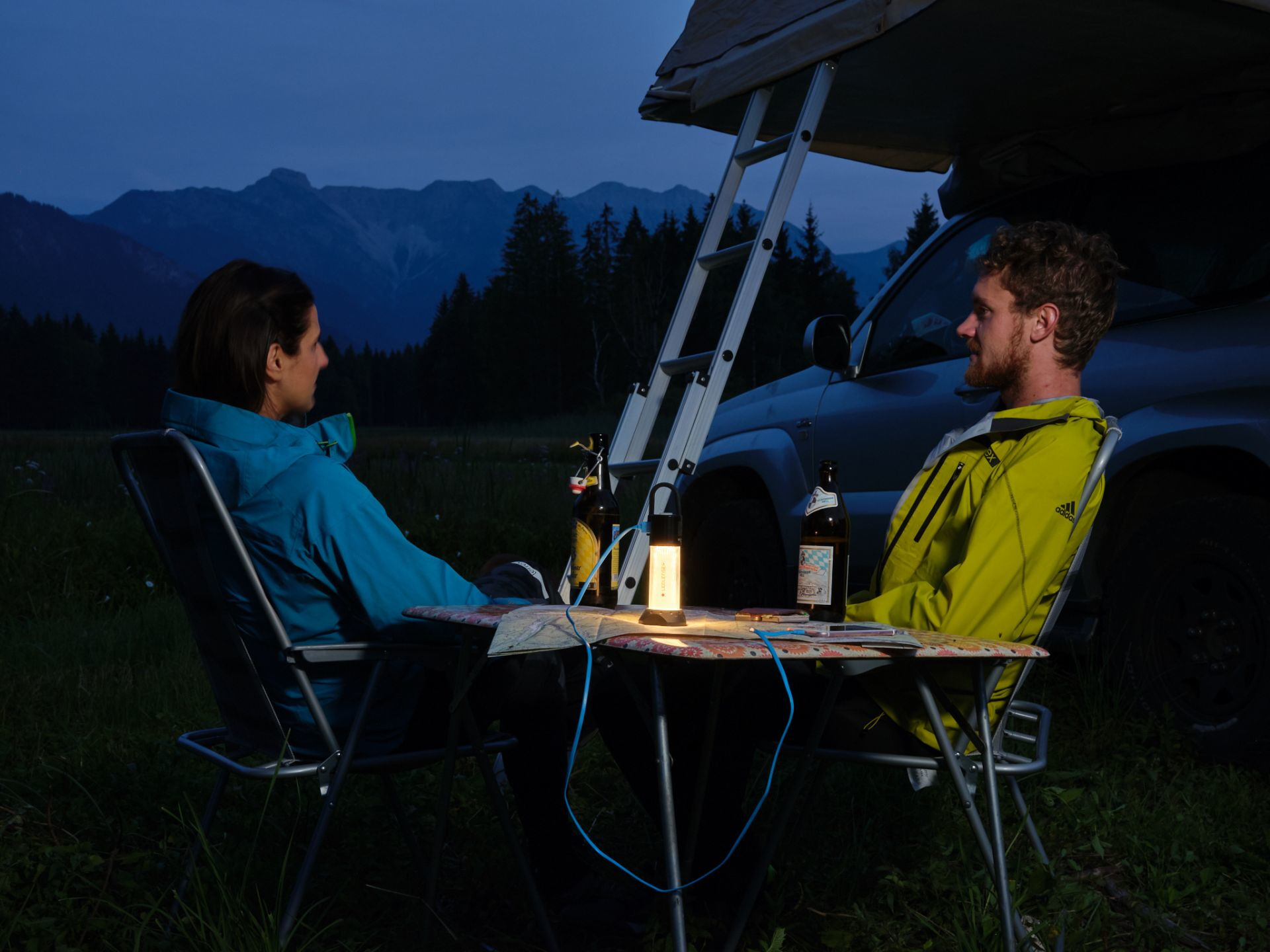 LED Lenser ML6 Warm Light, Universal-Taschenlampe, Schwarz, Weiß, Aluminium, Tasten, IP66, LED