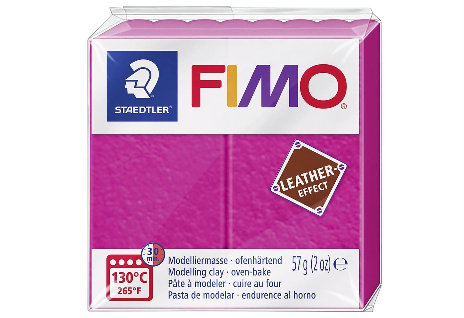 STAEDTLER Modelliermasse Fimo Leder effect beere