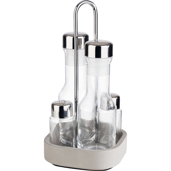 APS Element Pfeffer-/Salz-/Essig-/Öl-Menage , Höhe: 250 mm, Länge: 125 mm