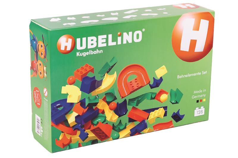 Hubelino Kugelbahn Bahnelemente 128-Tlg.